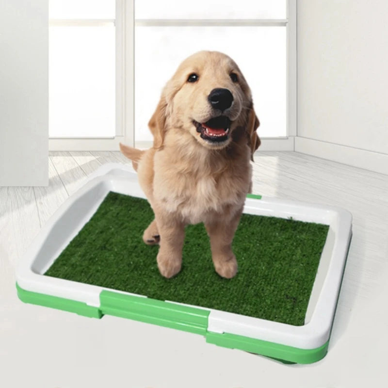 Toalete grama artificial cão potty splashproof lavável reutilizável pee pads treinamento do cão toalete filhote de cachorro almofada bandeja suprimentos para animais de estimação