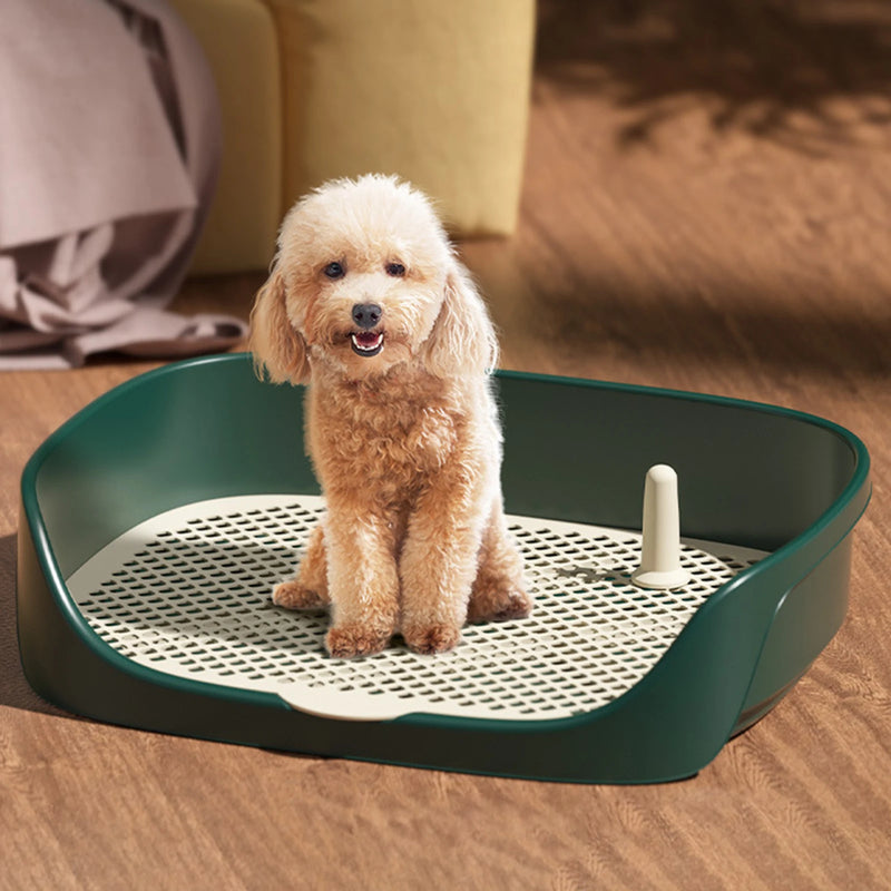Vaso sanitário portátil para cães de estimação, vaso sanitário para treinamento de cachorros, anti-respingos, ferramenta de limpeza para animais de estimação