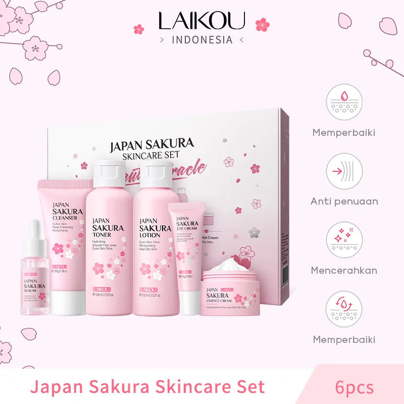 Laikou sakura - kit de cuidados faciais