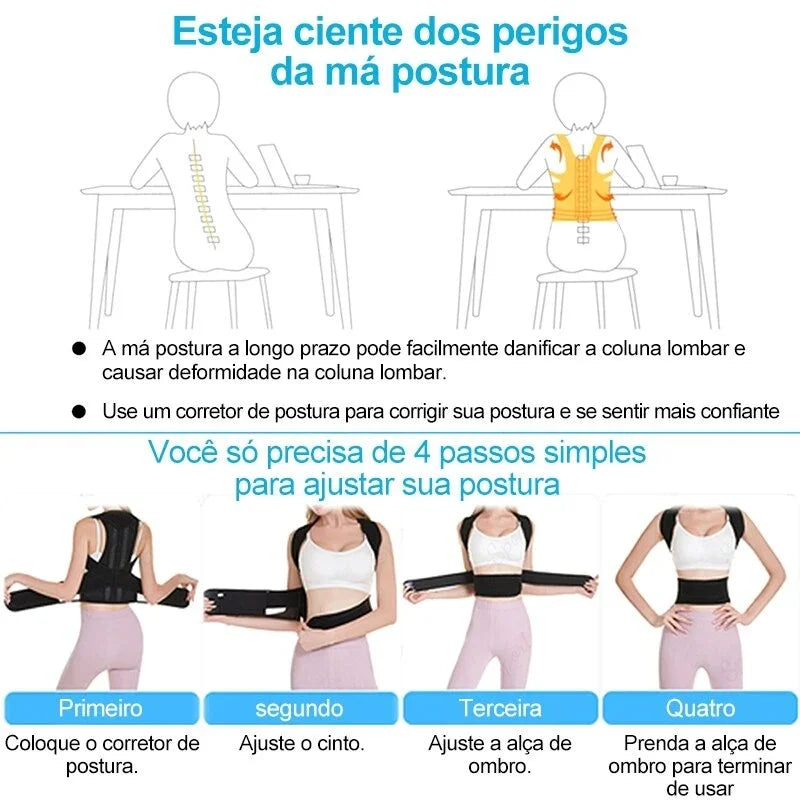 Ergonom - Corretor Postural Alinha Coluna e Alivia as Dores